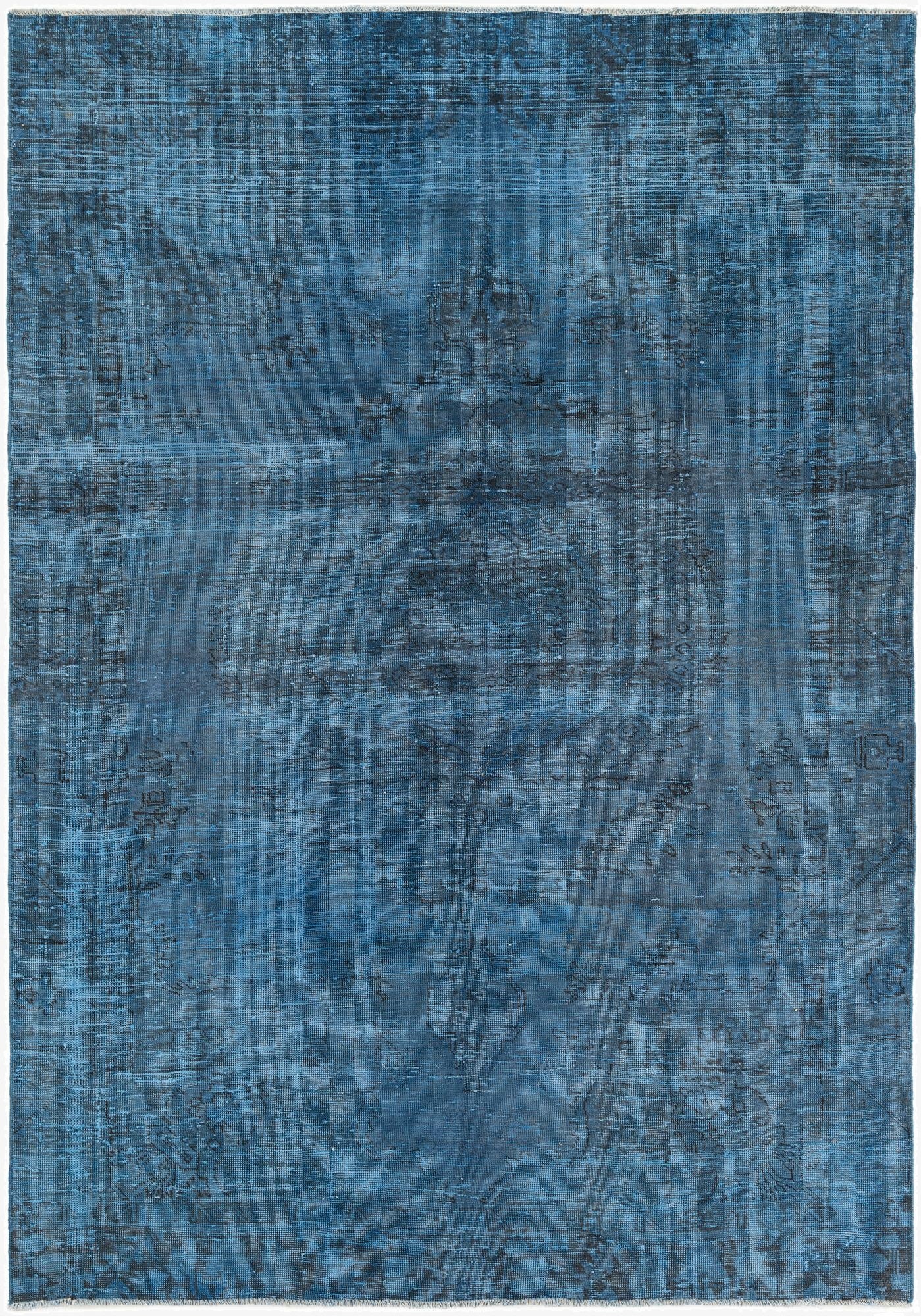  6' 2 x 8' 10  Hand Knotted Ultra Vintage Persian Wool Rug