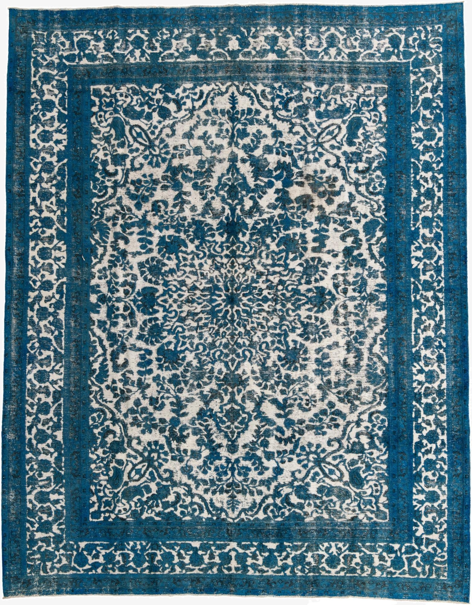  9' 9 x 12' 3  Hand Knotted Ultra Vintage Persian Wool Rug