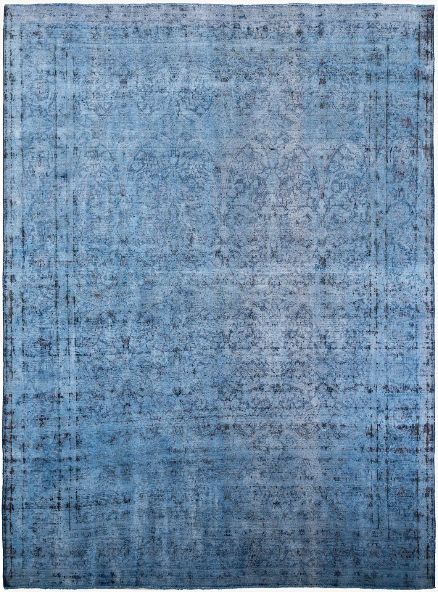  9' 7 x 12' 10  Hand Knotted Ultra Vintage Persian Wool Rug