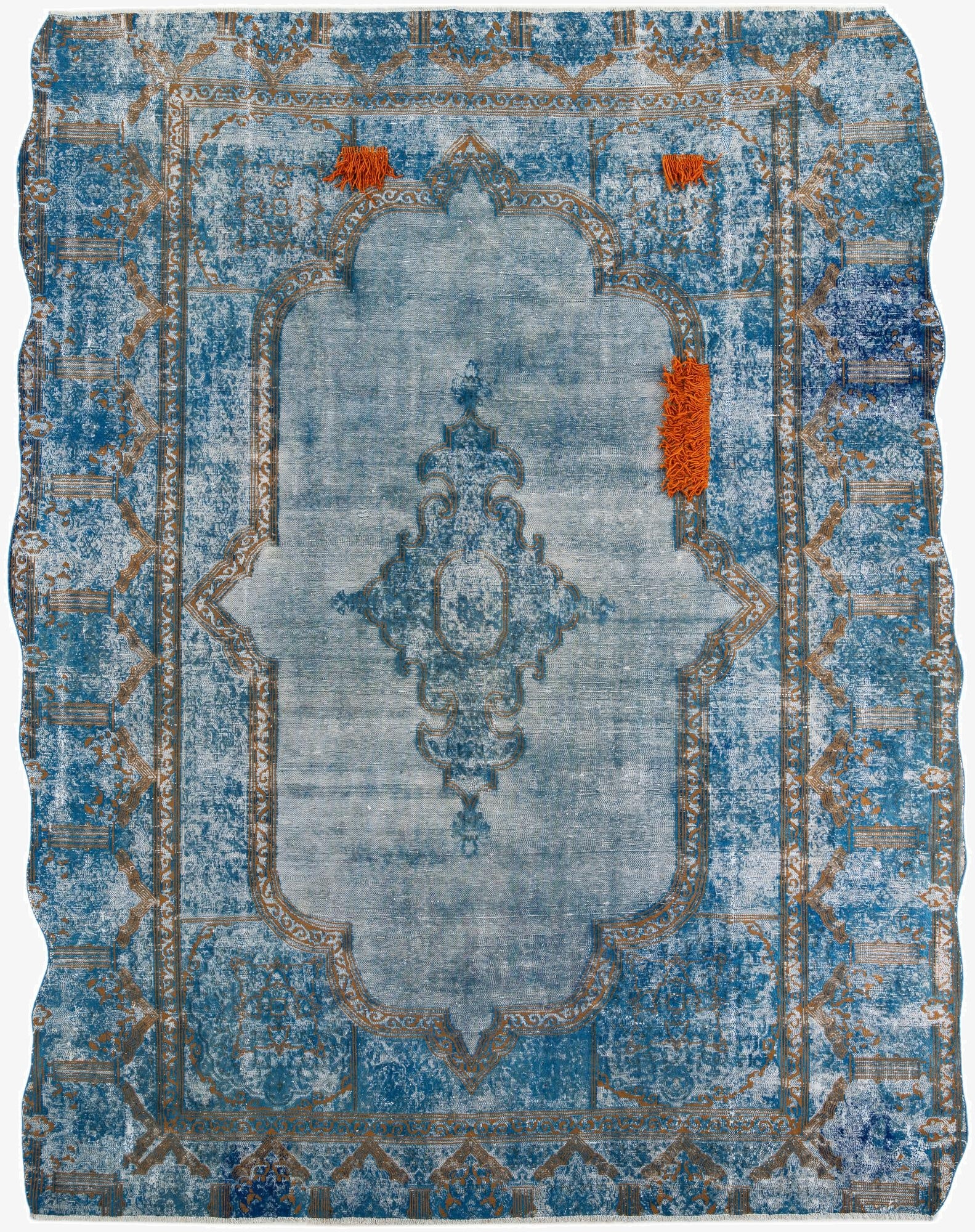  10' x 12' 6  Hand Knotted Ultra Vintage Persian Wool Rug