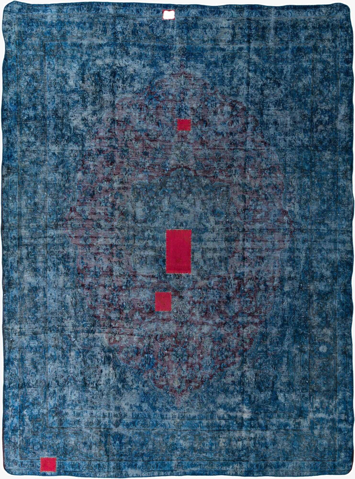  9' 9 x 13' 1  Hand Knotted Ultra Vintage Persian Wool Rug