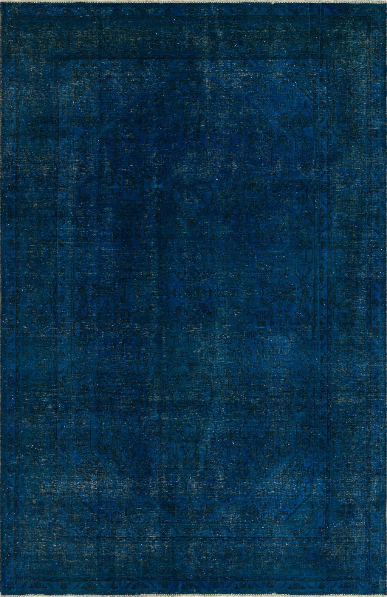  6' 4 x 9' 8  Hand Knotted Ultra Vintage Persian Wool Rug