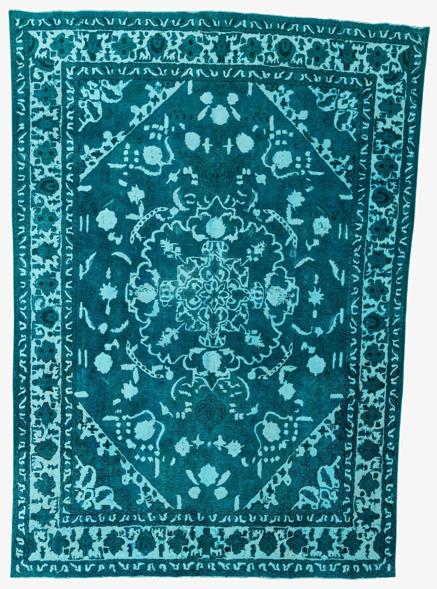  9' 2 x 13' 2  Hand Knotted Ultra Vintage Persian Wool Rug