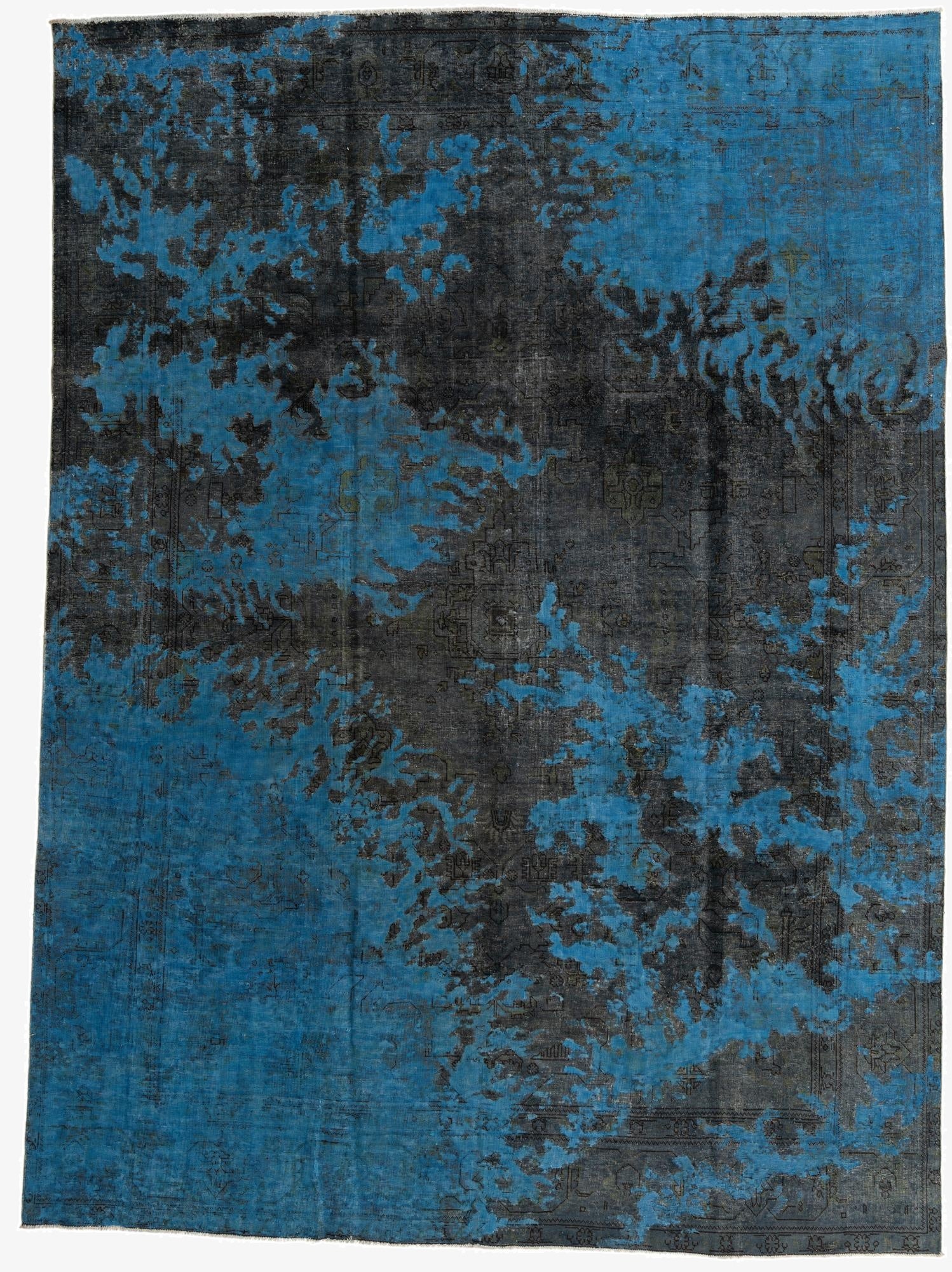  9' 5 x 12' 10  Hand Knotted Ultra Vintage Persian Wool Rug