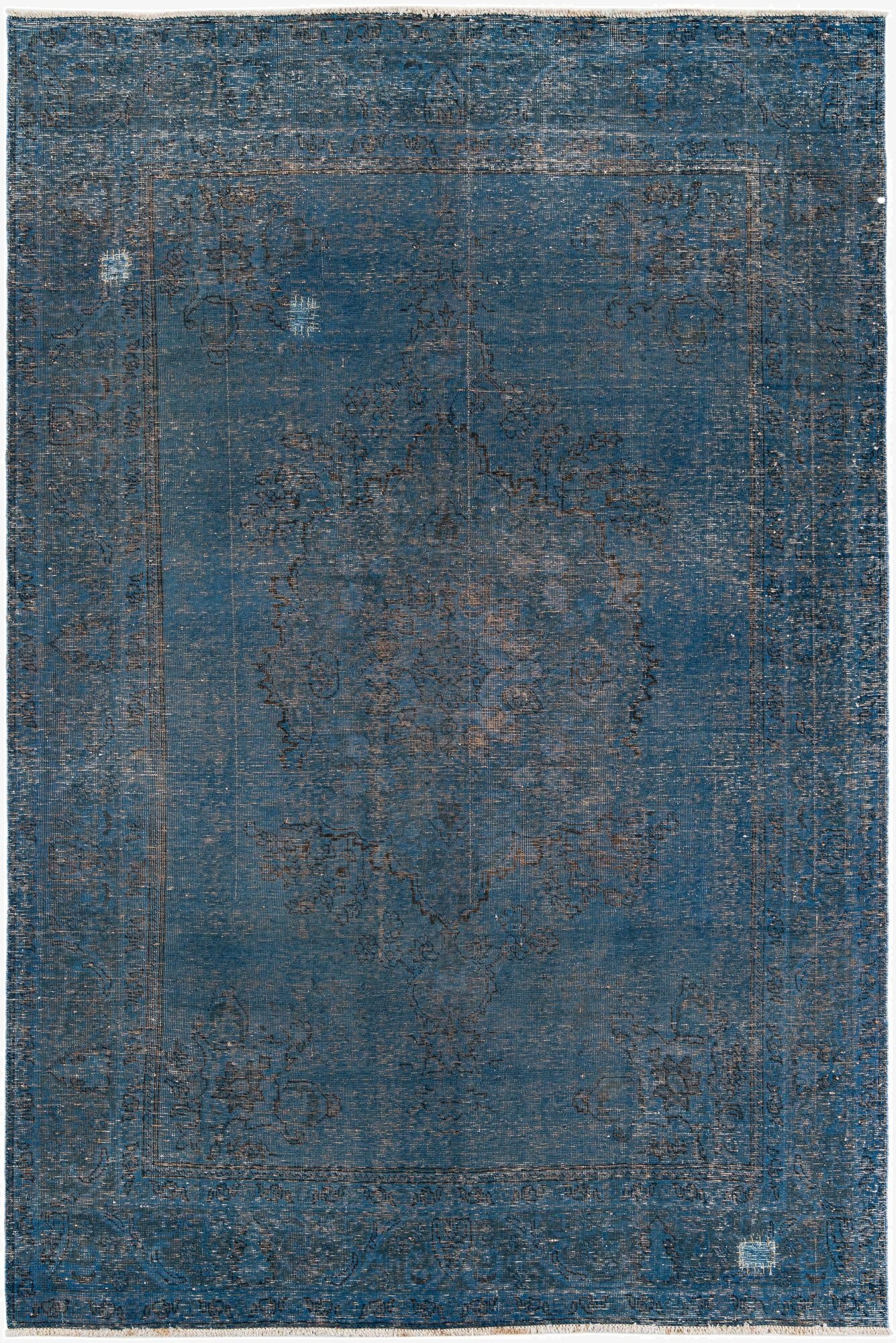  6' 6 x 9' 10  Hand Knotted Ultra Vintage Persian Wool Rug