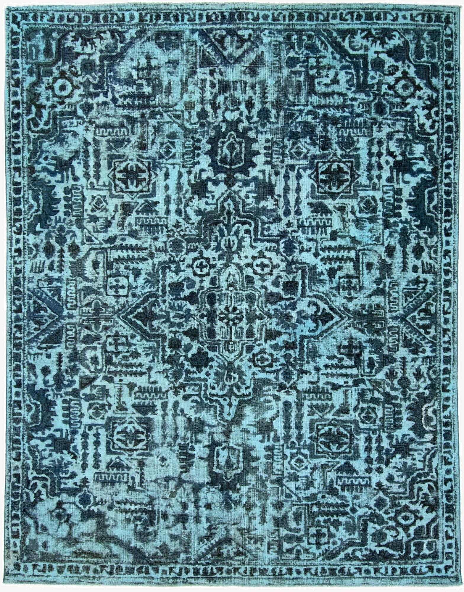  7' 9 x 10' 1 Vintage Royal Wool Rug