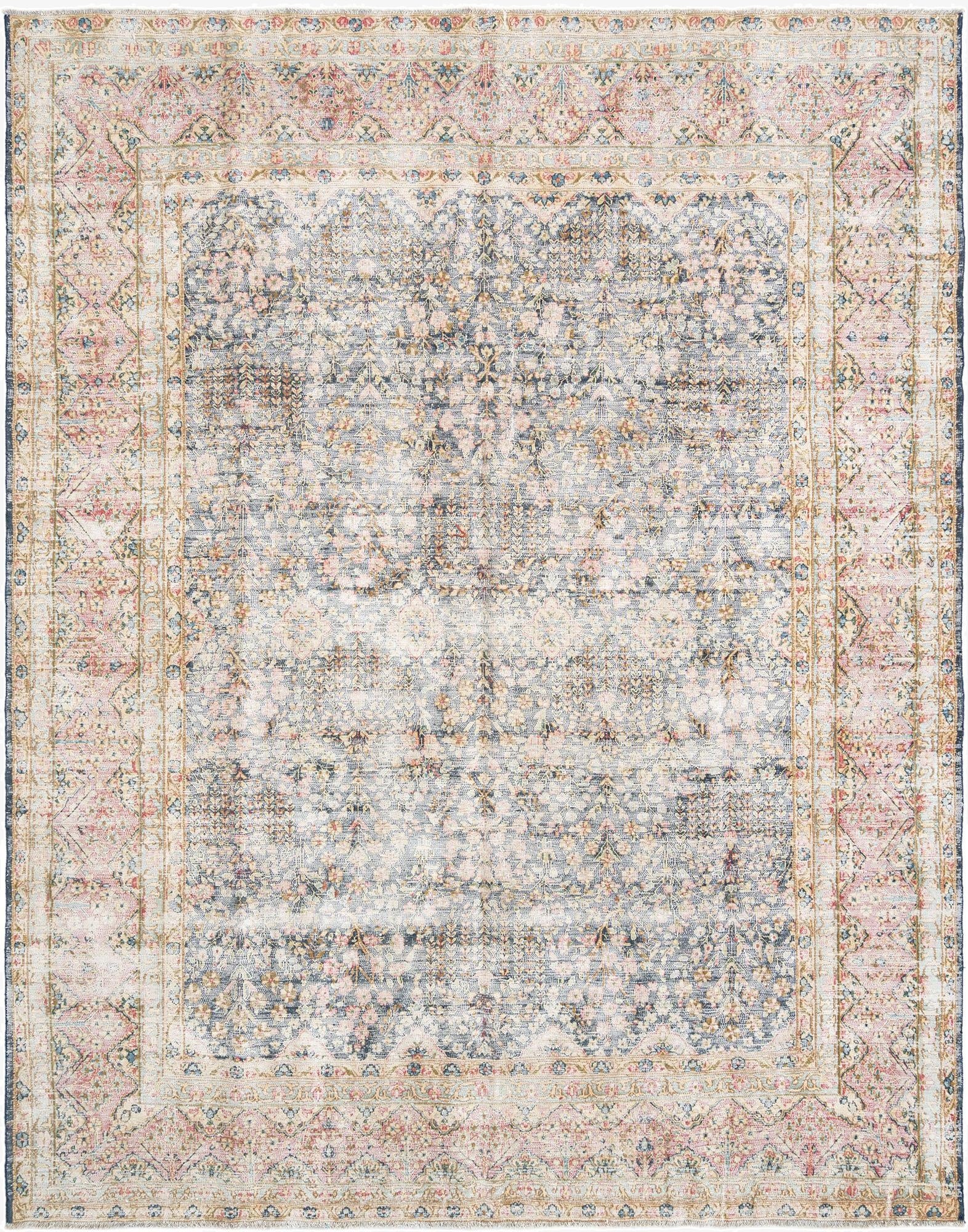  9' 7 x 12' 5 Vintage Royal Wool Rug