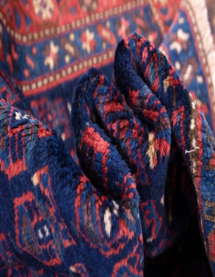 Detail image of 3' 8 x 4' 8 Hand Knotted Yalameh Persian Wool Rug