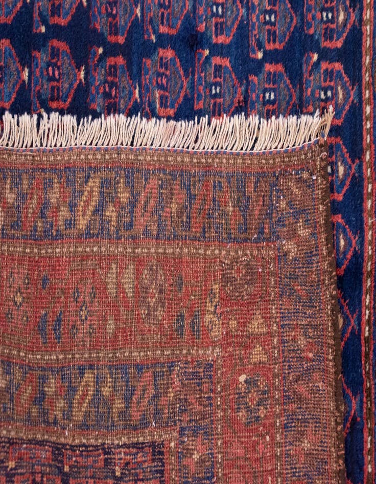 Detail image of 3' 8 x 4' 8 Hand Knotted Yalameh Persian Wool Rug