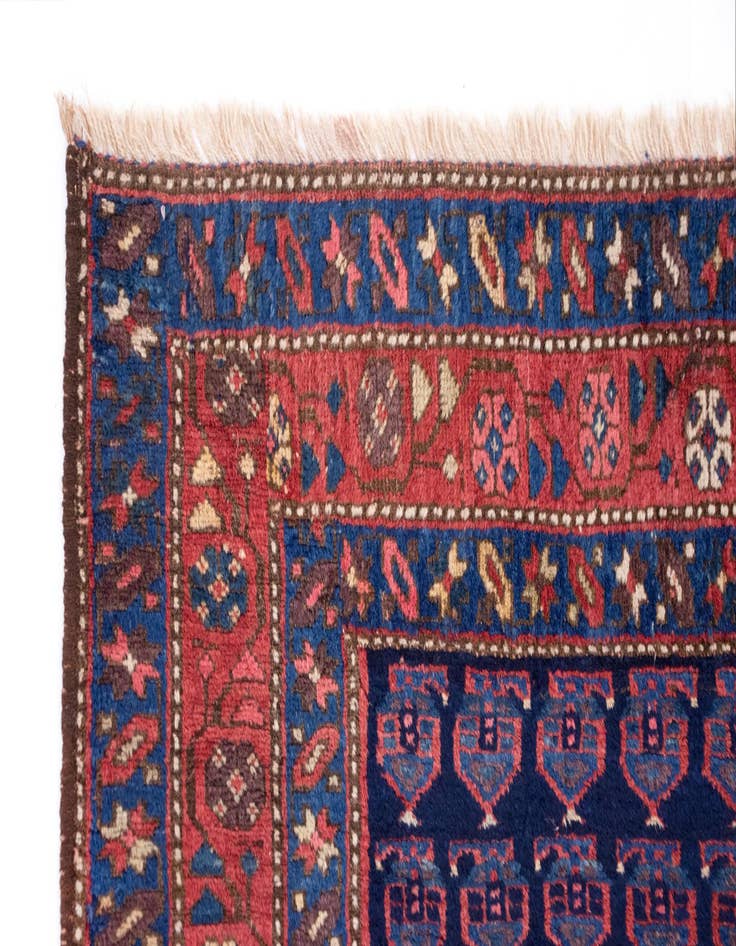 Detail image of 3' 8 x 4' 8 Hand Knotted Yalameh Persian Wool Rug