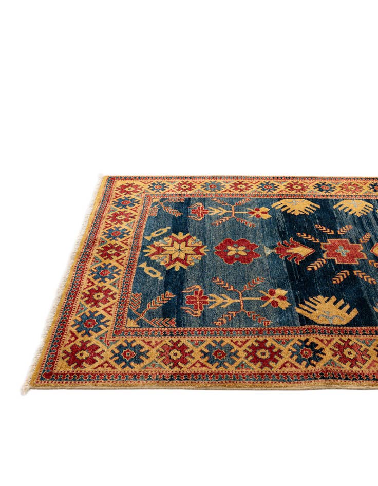 Detail image of  5' 1 x 6' 4  Hand Knotted Ziegler Wool Rug