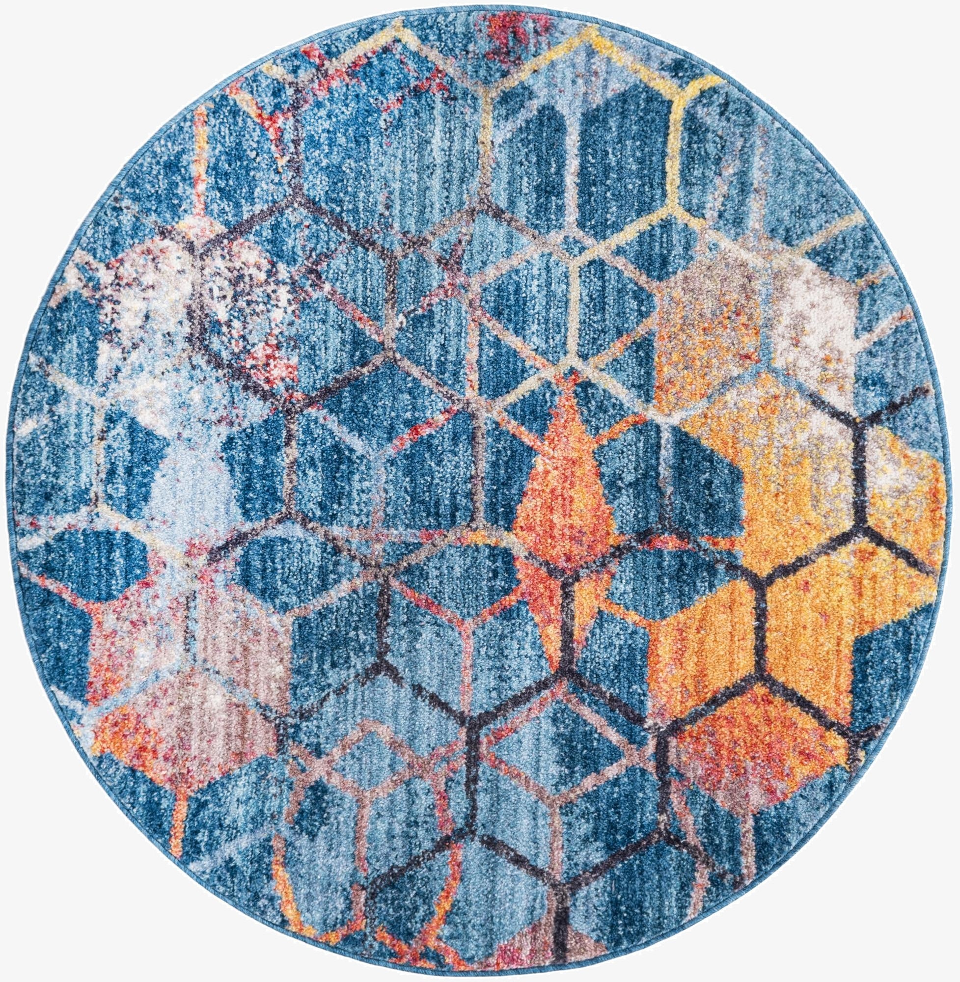  3' 3 x 3' 3 Andromeda Round Rug