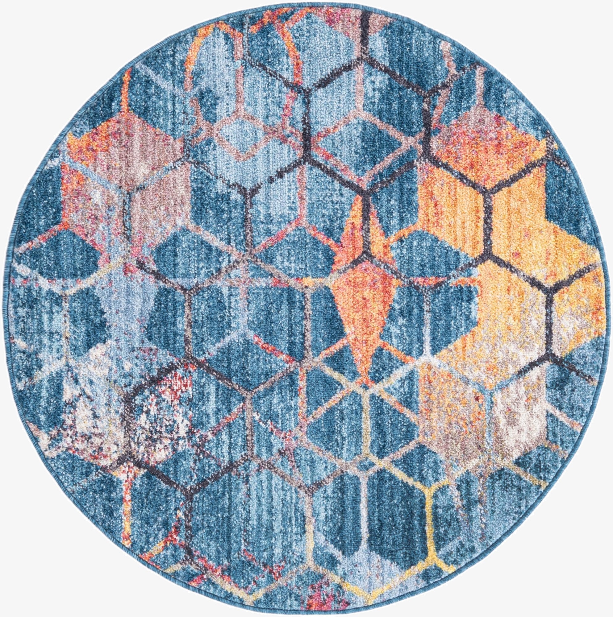  3' 3 x 3' 3 Andromeda Round Rug