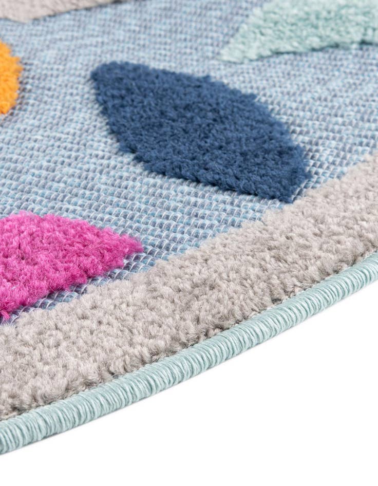 Detail image of  3' 3 x 3' 3  Washable Aruba Indoor / Outdoor Round Rug