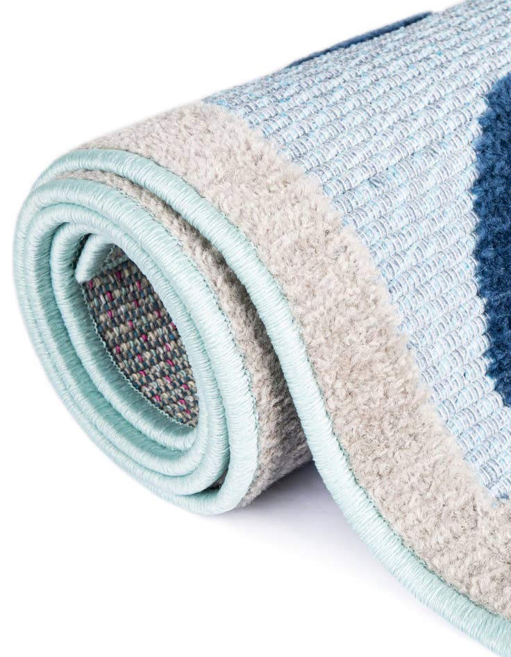 Detail image of  3' 3 x 3' 3  Washable Aruba Indoor / Outdoor Round Rug