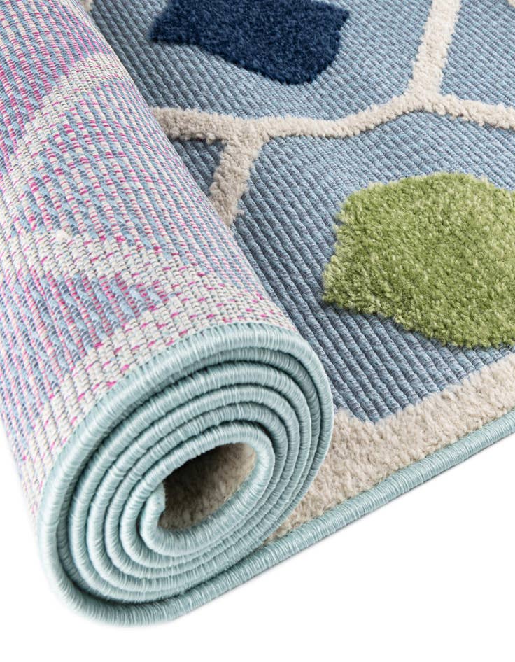 Detail image of  5' 3 x 5' 3  Washable Aruba Indoor / Outdoor Round Rug