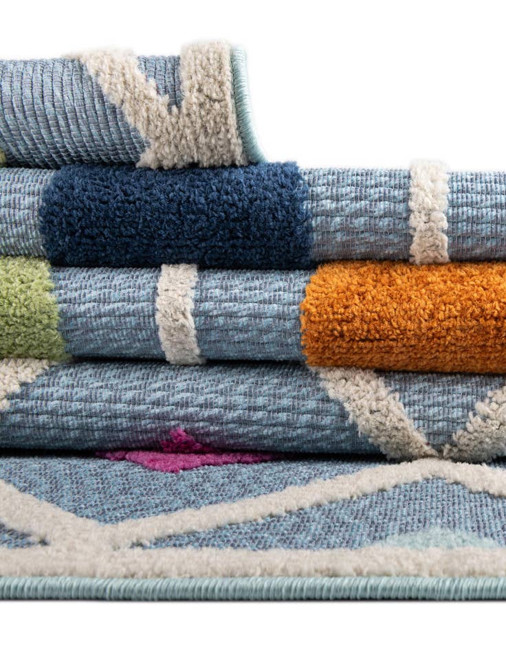 Detail image of  5' 3 x 5' 3  Washable Aruba Indoor / Outdoor Round Rug