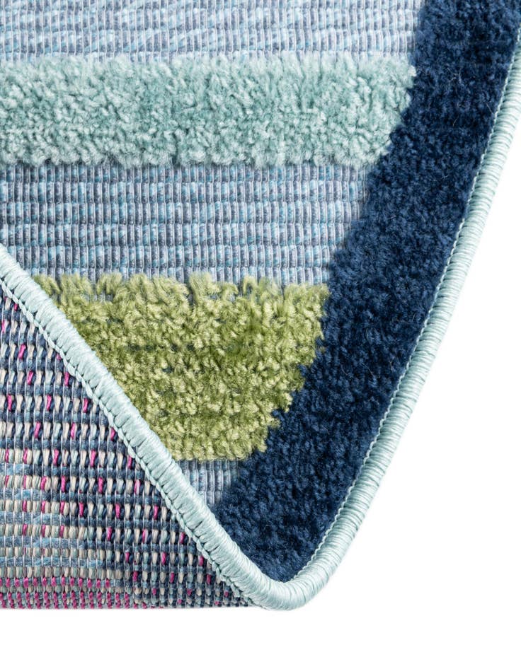 Detail image of  5' 3 x 5' 3  Washable Aruba Indoor / Outdoor Round Rug