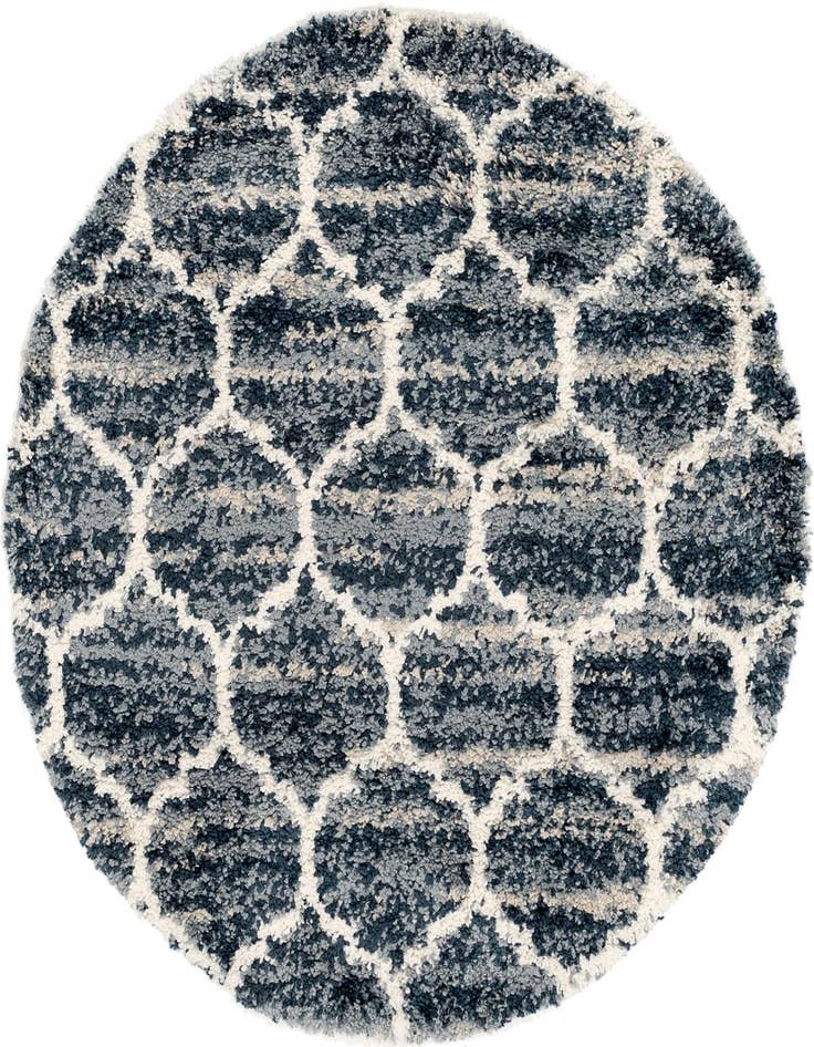 Detail image of  5' x 5' Athena Shag Round Rug