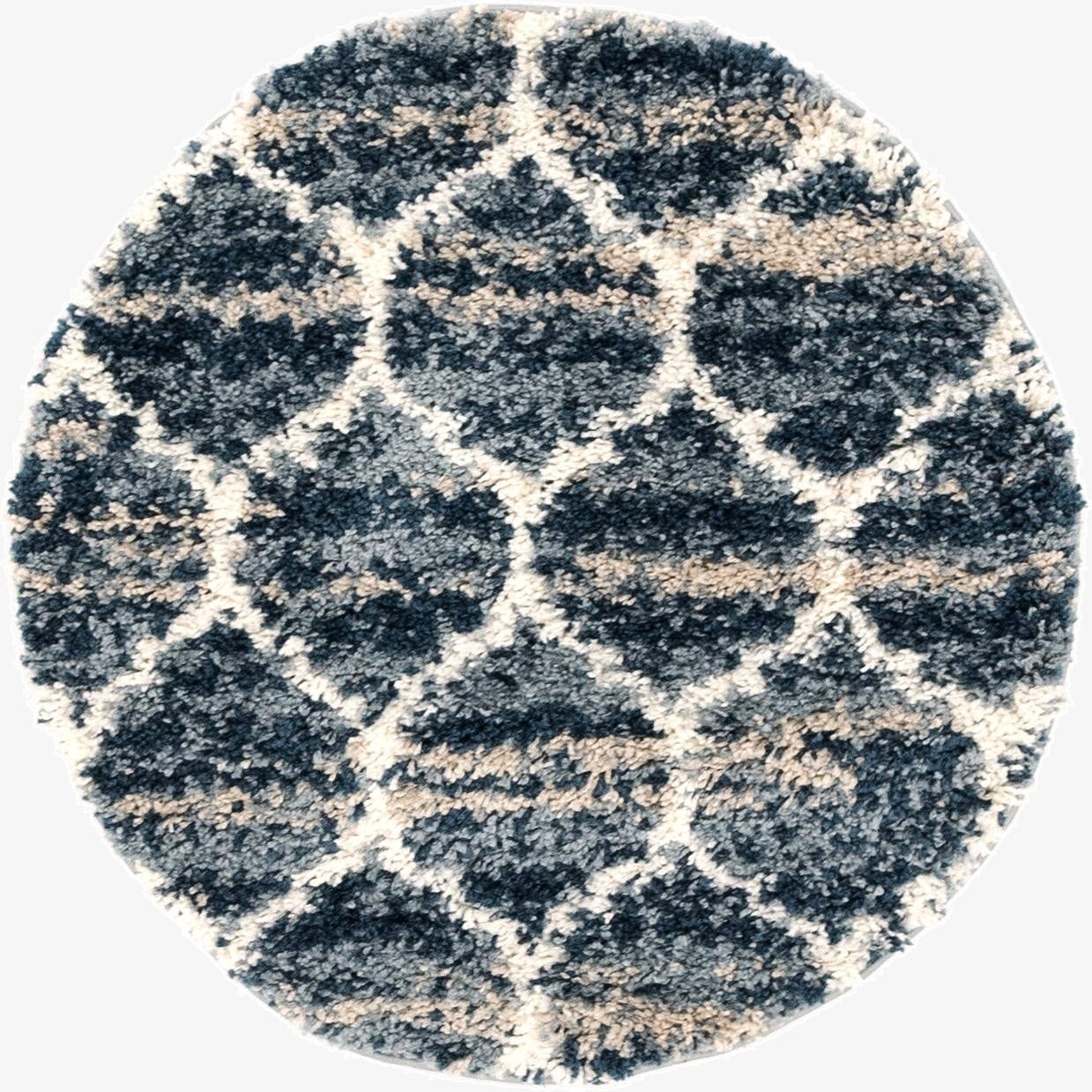  3' 3 x 3' 3 Athena Shag Round Rug