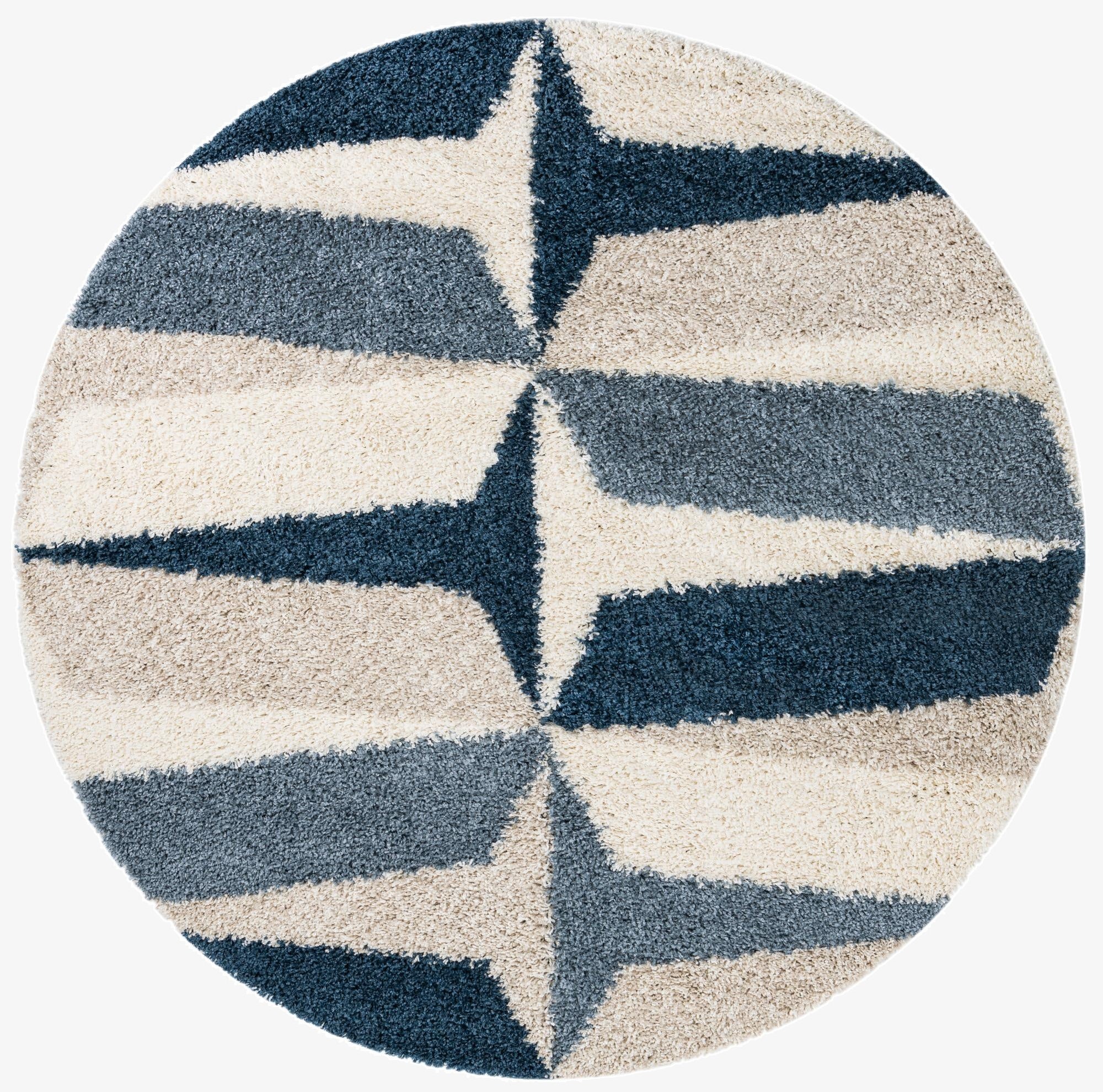  7' x 7' Athena Shag Round Rug