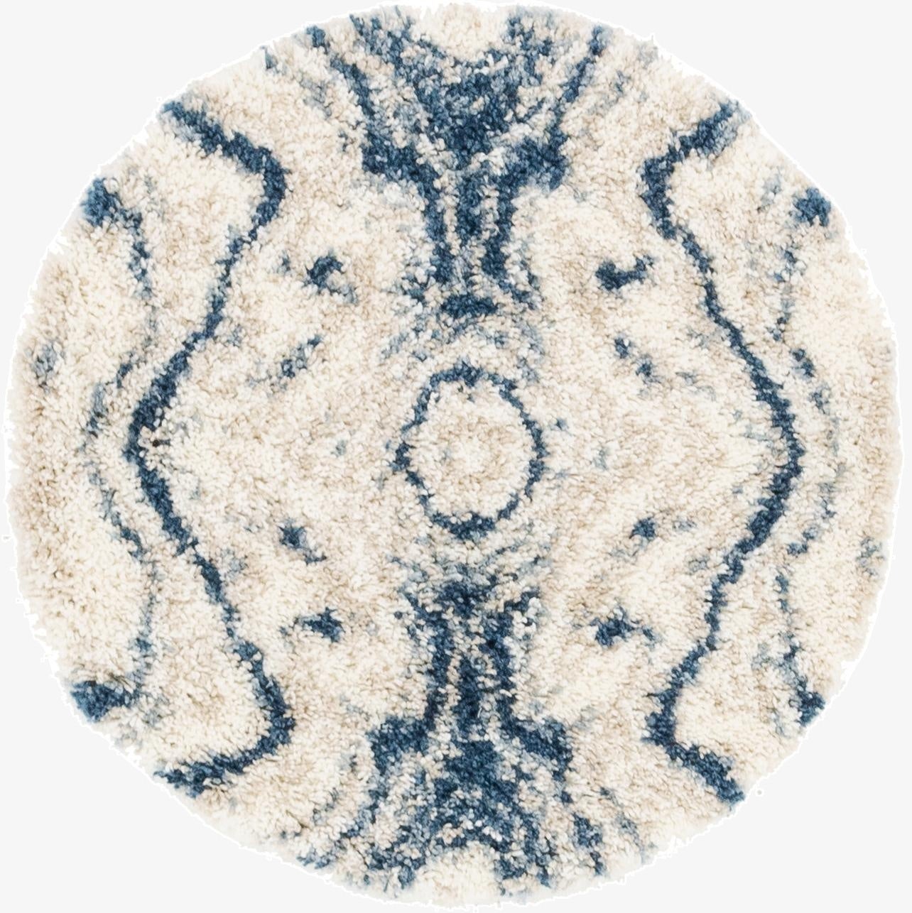  3' 3 x 3' 3 Athena Shag Round Rug