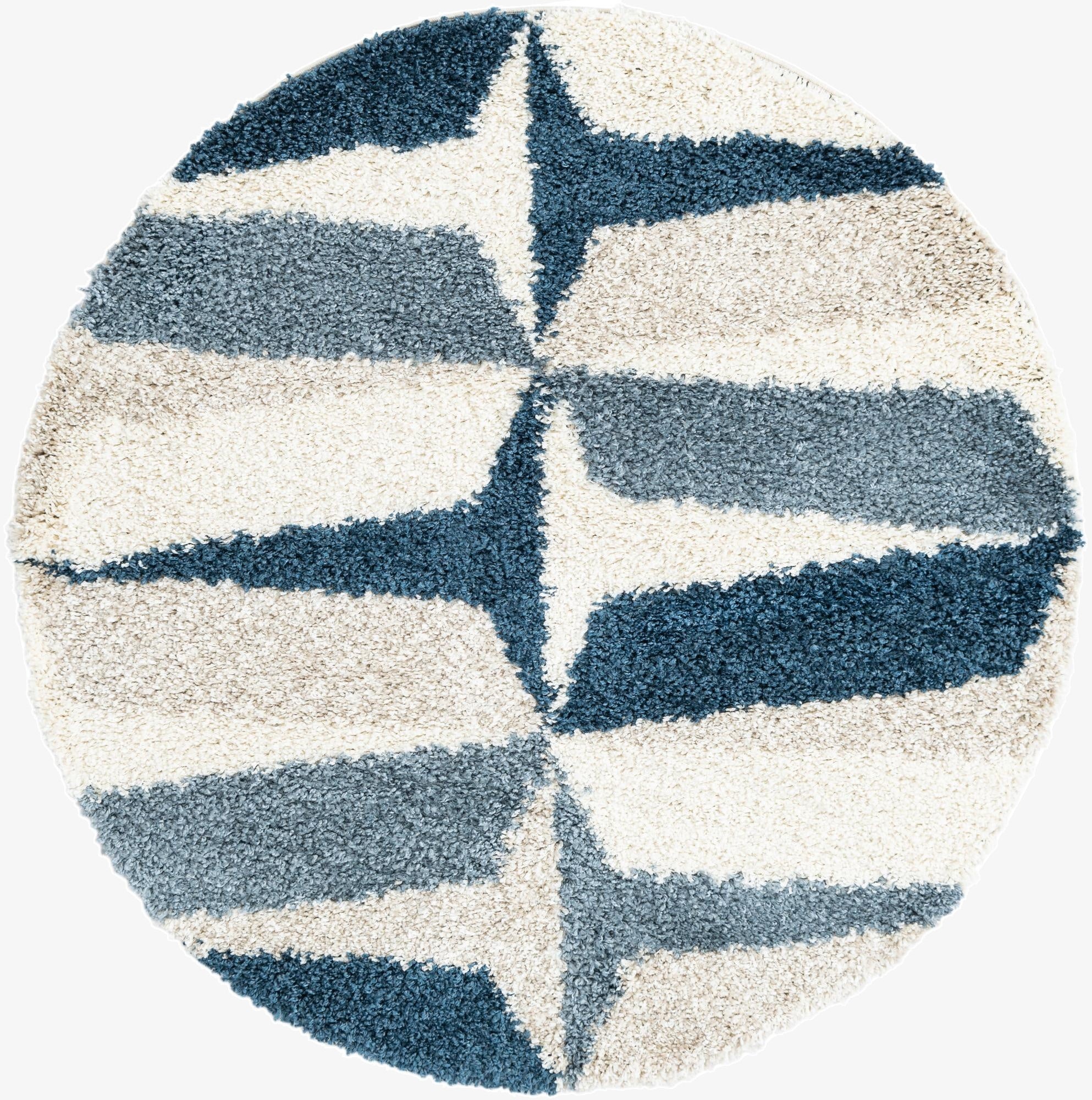 5' x 5' Athena Shag Round Rug