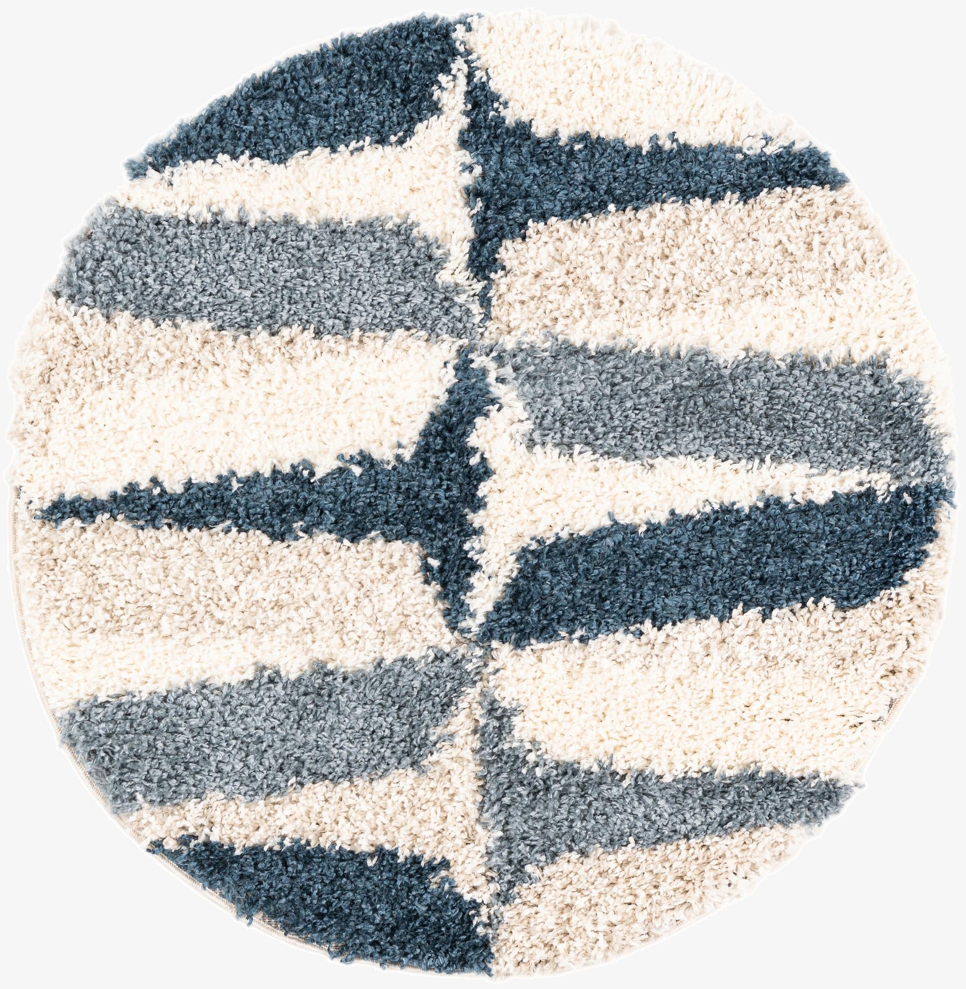  3' 3 x 3' 3 Athena Shag Round Rug