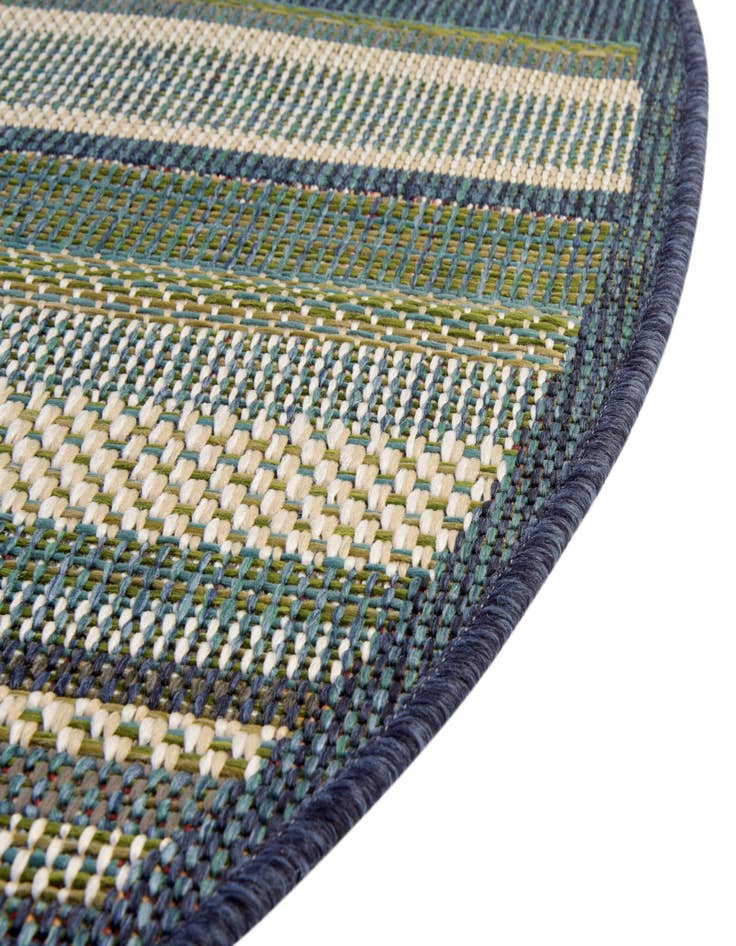 Detail image of  7' x 7'  Washable Baja Indoor / Outdoor Round Rug