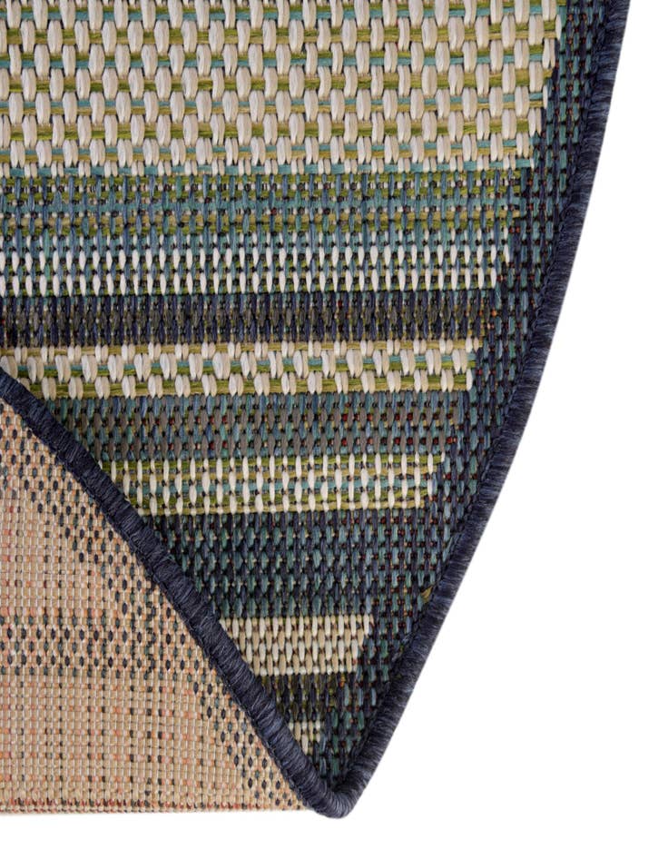 Detail image of  7' x 7'  Washable Baja Indoor / Outdoor Round Rug