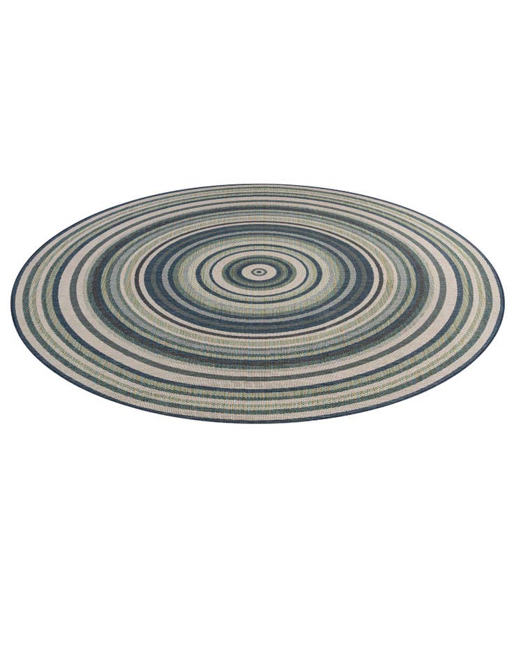 Detail image of  10' x 10'  Washable Baja Indoor / Outdoor Round Rug