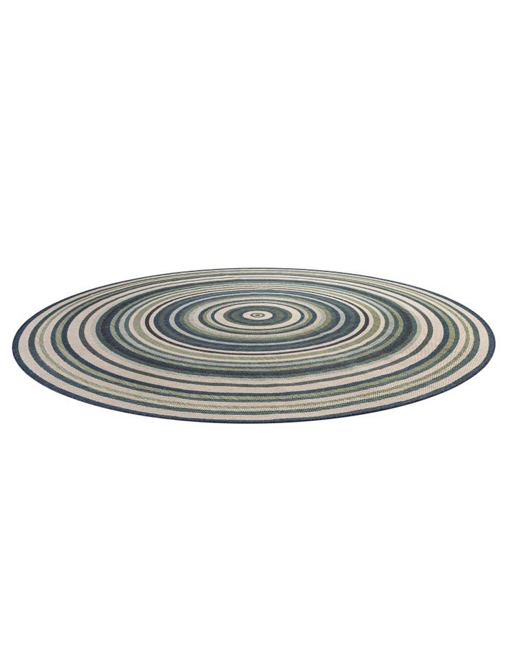 Detail image of  12' x 12'  Washable Baja Indoor / Outdoor Round Rug