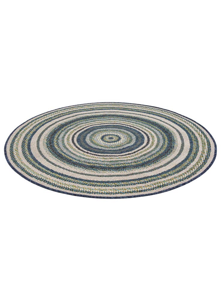 Detail image of  4' x 4'  Washable Baja Indoor / Outdoor Round Rug