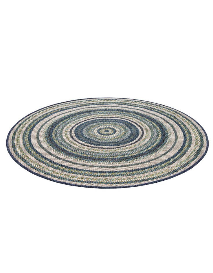 Detail image of  4' x 4'  Washable Baja Indoor / Outdoor Round Rug