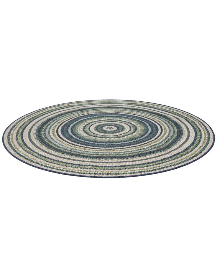 Detail image of  6' x 6'  Washable Baja Indoor / Outdoor Round Rug