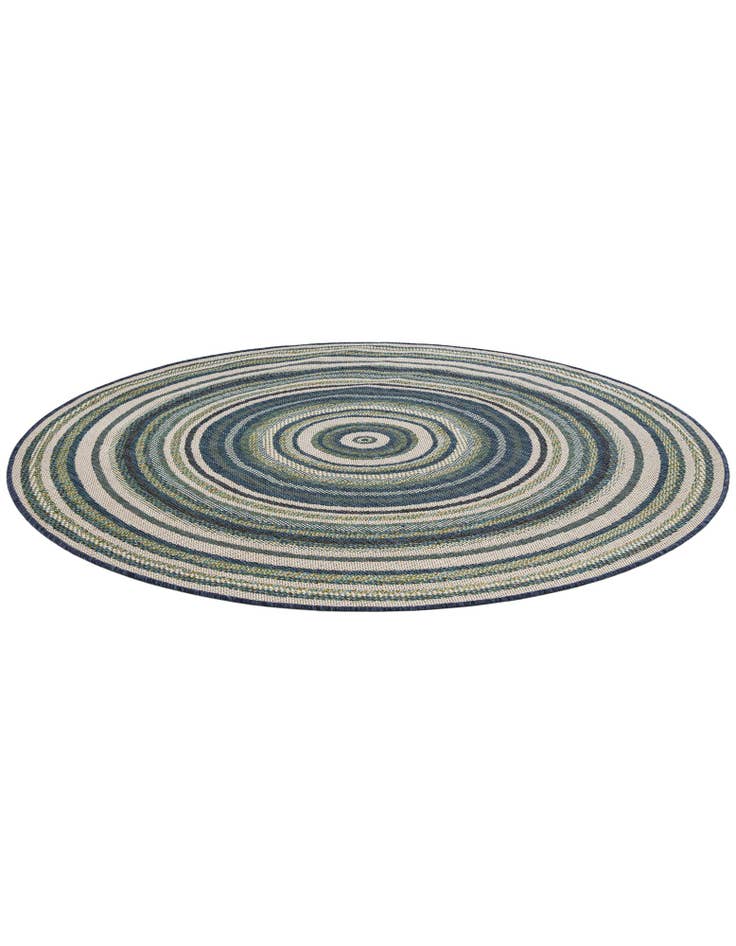 Detail image of  6' x 6'  Washable Baja Indoor / Outdoor Round Rug