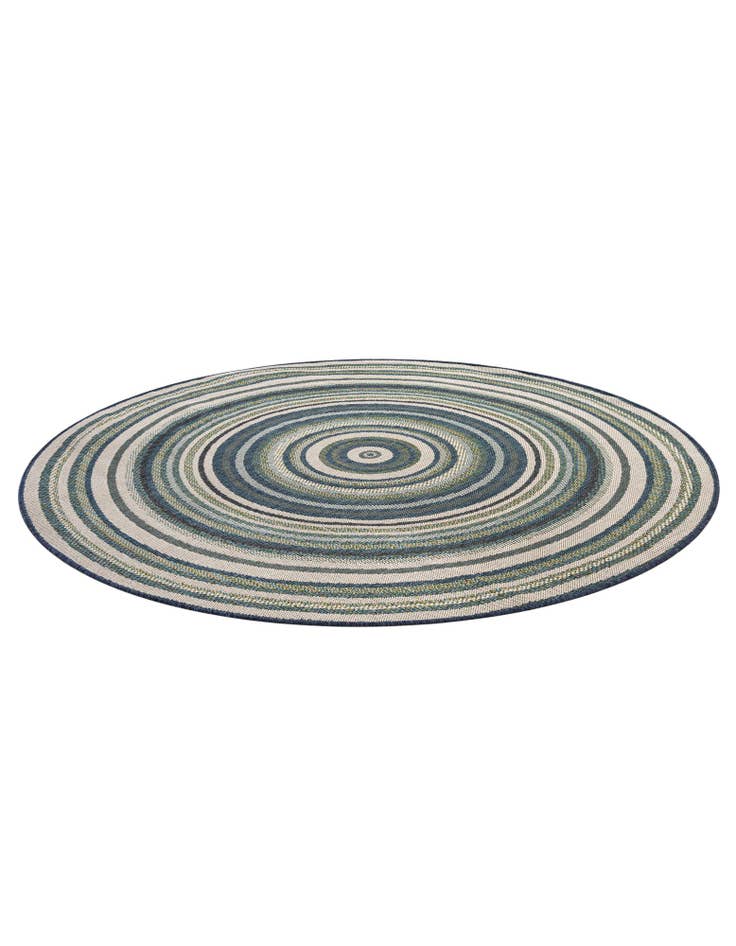 Detail image of  7' x 7'  Washable Baja Indoor / Outdoor Round Rug