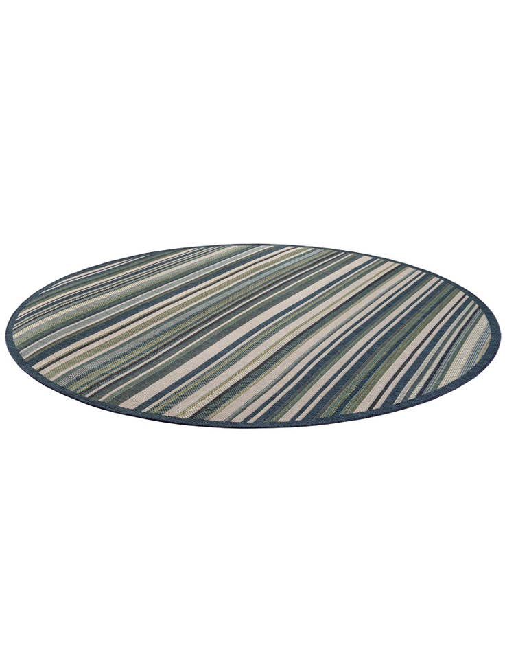 Detail image of  10' x 10'  Washable Baja Indoor / Outdoor Round Rug