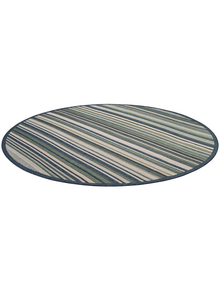 Detail image of  10' x 10'  Washable Baja Indoor / Outdoor Round Rug