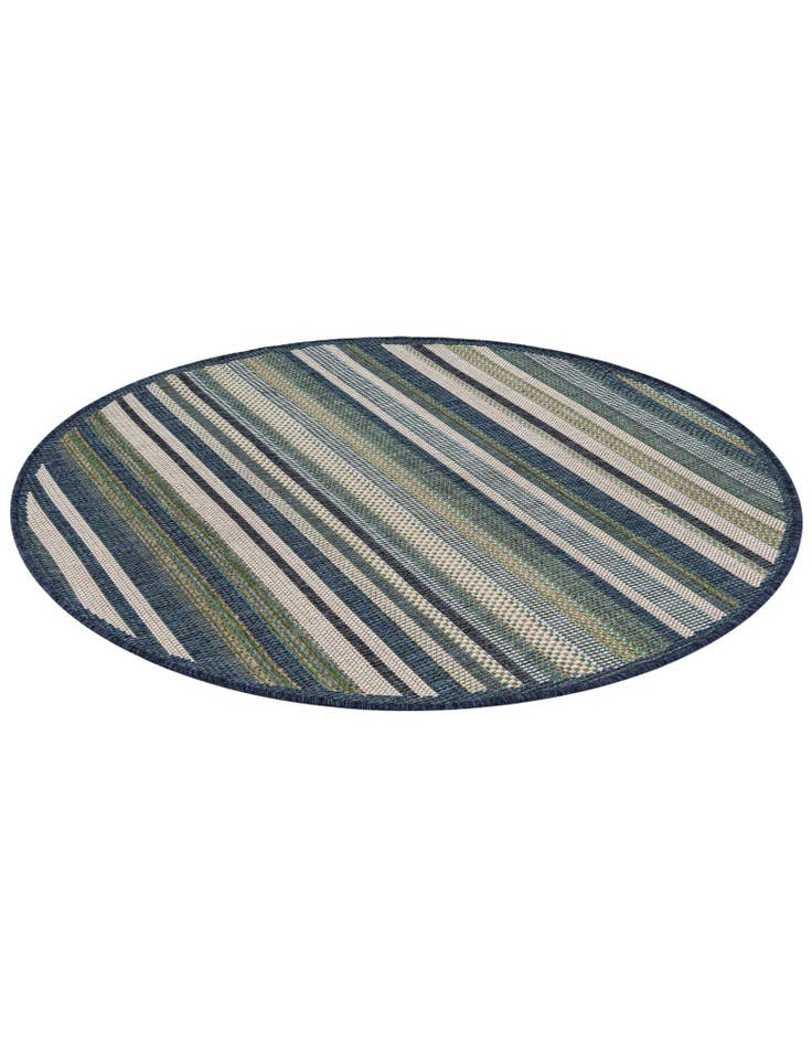 Detail image of  4' x 4'  Washable Baja Indoor / Outdoor Round Rug