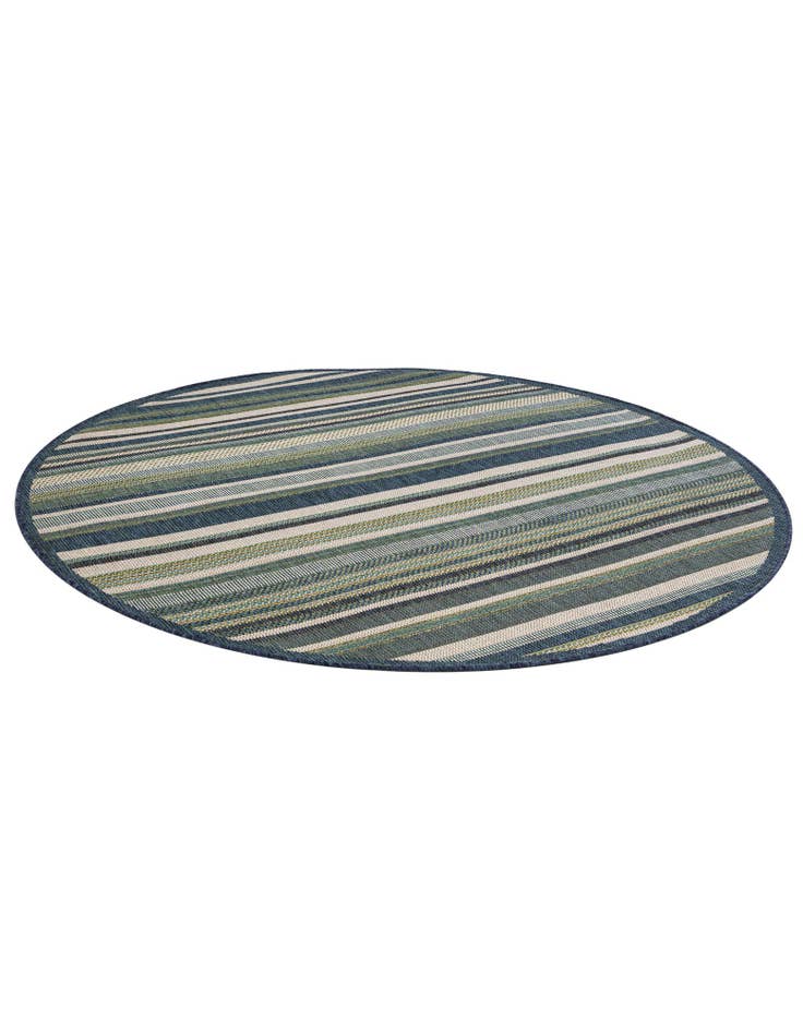 Detail image of  6' x 6'  Washable Baja Indoor / Outdoor Round Rug