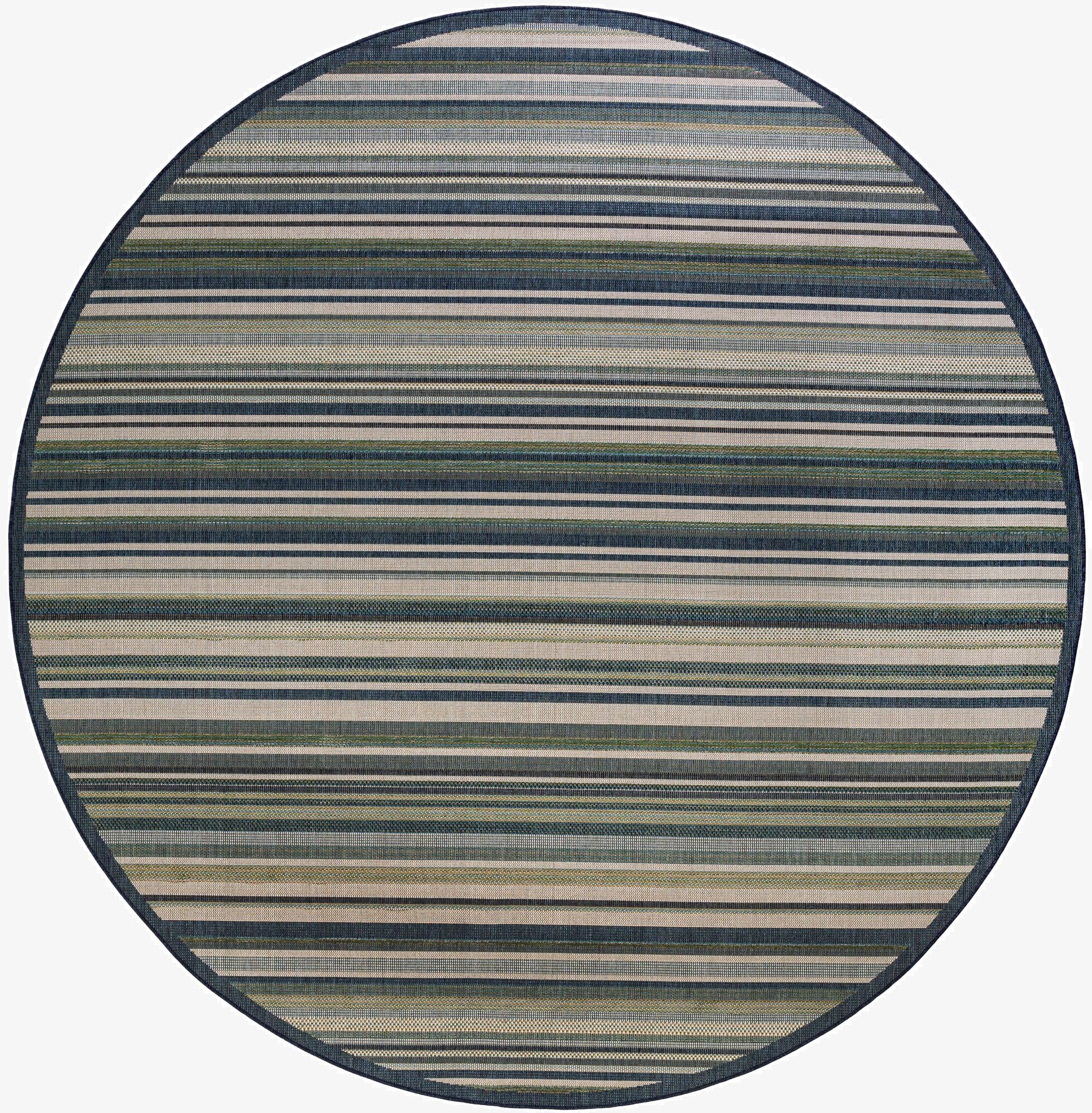  12' x 12'  Washable Baja Indoor / Outdoor Round Rug