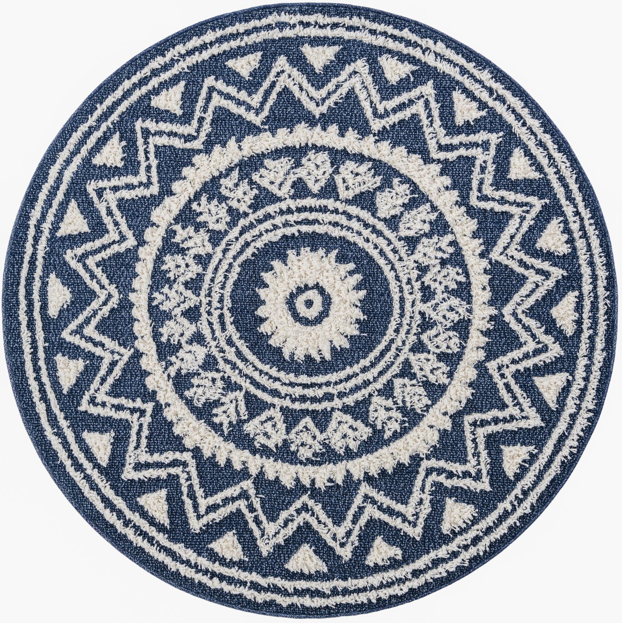  5' 3 x 5' 3 Boho Round Rug