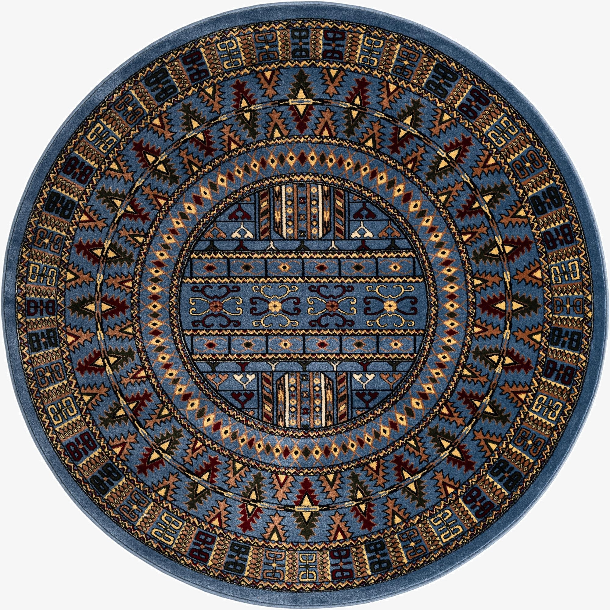  6' x 6' Bokhara Round Rug