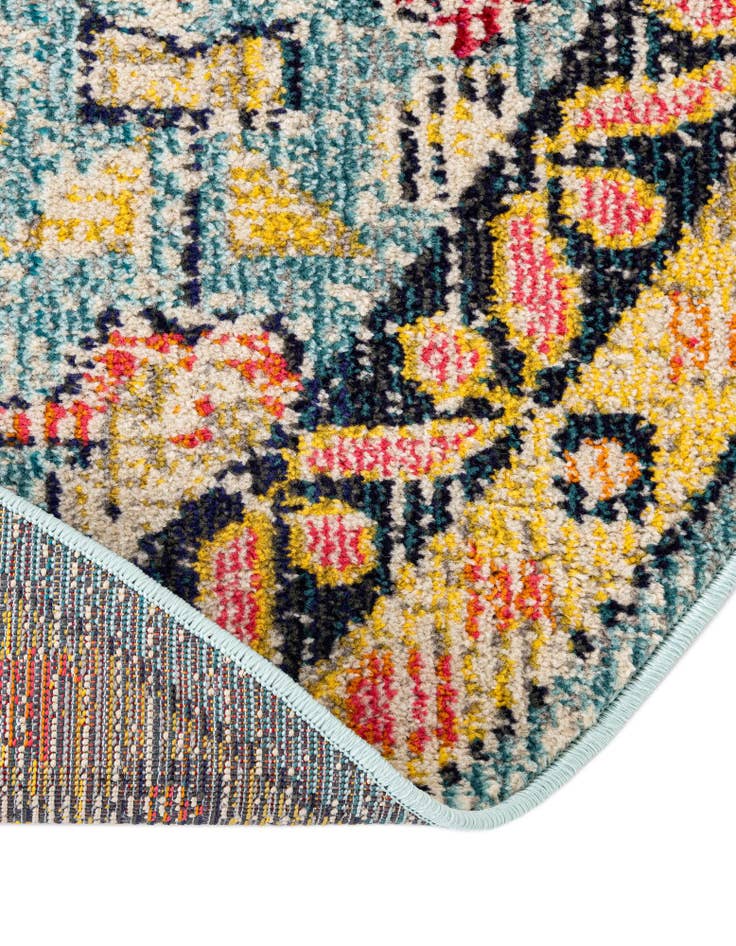 Detail image of  8' x 8'  Washable El Paso Round Rug