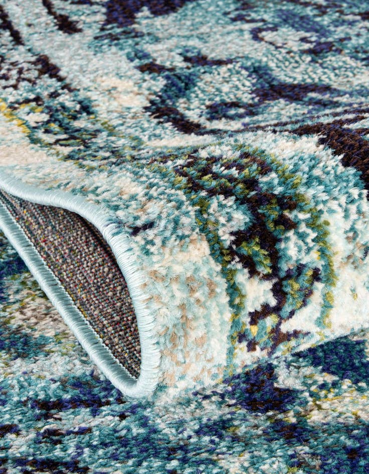 Detail image of 6' x 6' Washable Fleur Round Rug