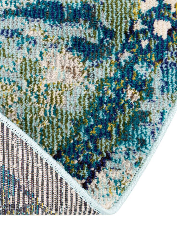 Detail image of  6' x 6'  Washable Fleur Round Rug