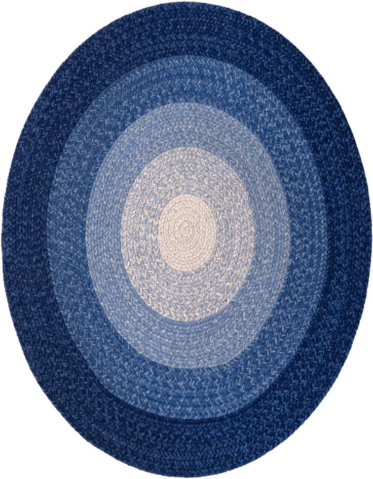 Detail image of  3' 1 x 3' 1  Hand Hand Braided Wool Round Rug