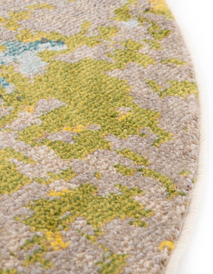 Detail image of  8' x 8'  Washable Hyacinth Round Rug