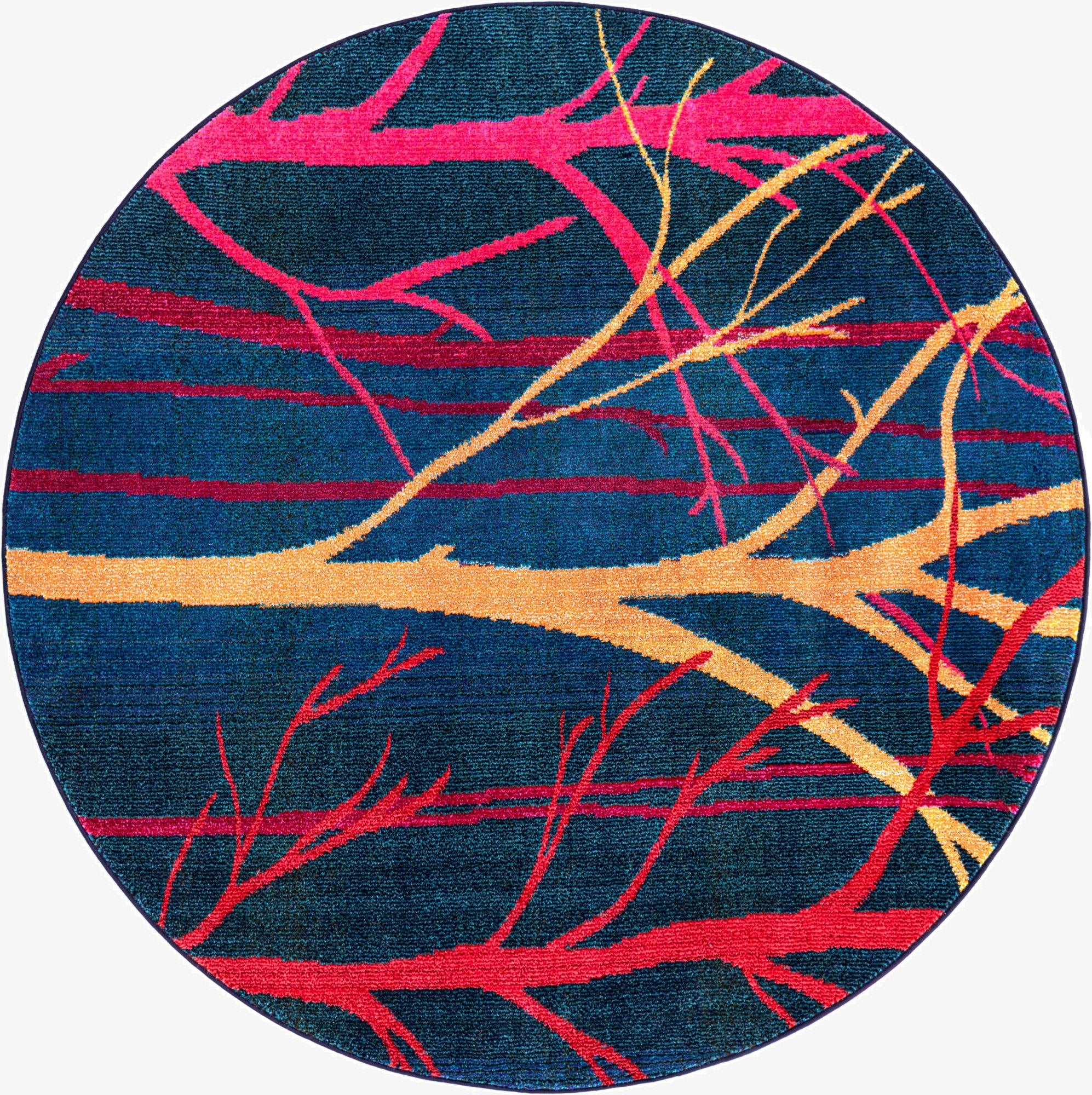  6' x 6'  Washable Hyacinth Round Rug